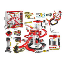 Трек 660 S-21 (6) 53 елементи, 3 металопластикові машинки, гелікоптер, звуки, підсвічування, мікрофон, механічний ліфт, водяна пушка, наліпки, інструкція, в коробці