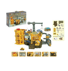 Трек ZX 661 A (16) “Будівництво”, механічний підйомник, кран, 4 машинки, в коробці