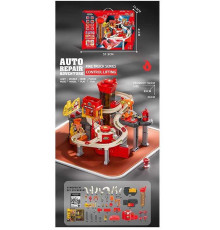 Трек JP 588-11 (6) мелодія, підсвічування, 8 машинок, автоматичний підіймач, автомийка, в коробці