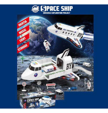 Літак SJ 688 A (12) парковка, звуки, інерція, мелодії, підсвічування, на батарейках, аксесуари, 4 машинки, 2 фігурки, в коробці