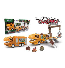 Парковка SJ 692 A-1 (24) інерційний механізм, 3 машинки, підйомний кран, 10 мелодій, звуки роботи, рик, підсвічування, наліпки, інструкція, в коробці