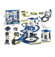 Трек 660 S-22 (6) 53 елементи, 3 металопластикові машинки, гелікоптер, звуки, підсвічування, мікрофон, механічний ліфт, стріляє м’якими патронами, наліпки, інструкція, в коробці