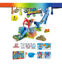 Автомийка SK 774 S (24) трек, 2 металопластикові машинки, змінюють колір, рухливі елементи, піпетка для водички, в коробці