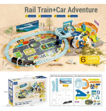 Трек T 933 A (8) звук, музика, залізниця, парковка, машинки, потяг, кермо, аксесуари, в коробці