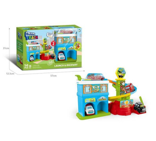 Трек 099-3 (18) 2 машинки, запускач, наліпки, в коробці – в наличии! Купите сейчас у KAZKOVA