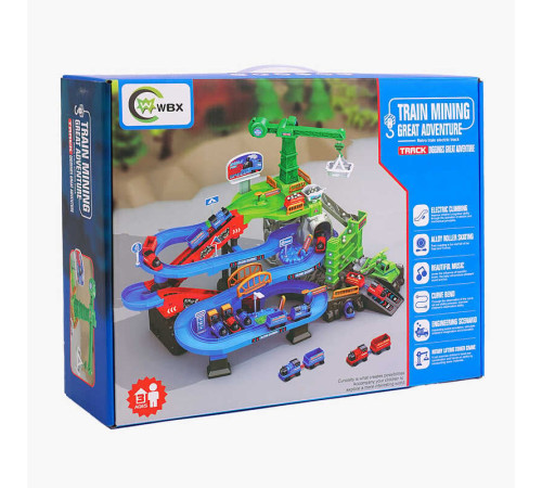 Трек 668-26 (12) “Копальня”, 2 потяги-вагонетки, підіймальний кран, автоматичний підіймач, музика, підсвічування, наліпки, інструкція, в коробці – в наличии! Купите сейчас у KAZKOVA