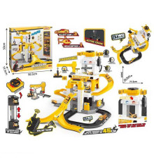 Трек 660 S-23 (6) 53 елементи, 3 металопластикові машинки, гелікоптер, звуки, підсвічування, мікрофон, механічний ліфт, наліпки, інструкція, в коробці