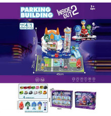 Трек 2023-35 (12) 3 рівні, 4 машинки, 2 герої, підсвічування, мелодія, автоматичний підіймач, в коробці