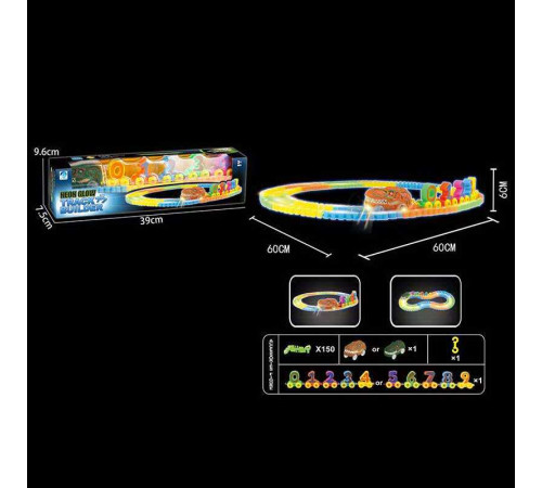 Трек 777-140 (60/2) підсвітка, автоматичний принцип роботи, машинка на батарейках, довжина 60 см, в коробці – в наличии! Купите сейчас у KAZKOVA