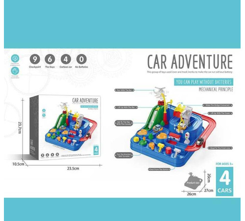 Трек T 801 A (20) 26х27х20, механічний принцип роботи, 6 механізмів для гри, важелі, підйомники, розводний міст, вертоліт із магнітом утримує машинку, світлофор, 2 ялинки, в коробці – в наличии! Купите сейчас у KAZKOVA Трек T 801 A (20) 26х27х20, механічний принцип роботи, 6 механізмів для гри, важелі, підйомники, розводний міст, вертоліт із магнітом утримує машинку, світлофор, 2 ялинки, в коробці – в наличии! Купите сейчас у KAZKOVA