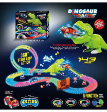 Трек 164 (16/2) 143 деталі, білий пар, світло, звук, в коробці