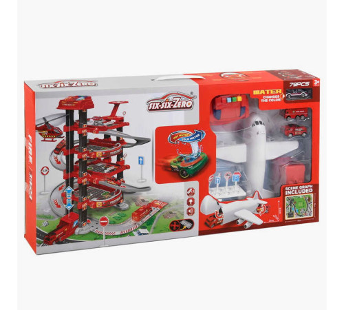 Трек 660 А-301 (10/2) 5 поверхів, 2 машинки, 1 машинка змінює колір, літак, автоматичний підіймач, світло, звук, аксесуари, в коробці – в наличии! Купите сейчас у KAZKOVA