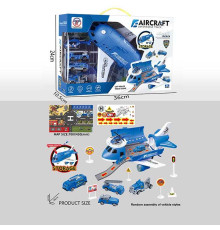 Літак-парковка 8826 A (36) БЛАКИТНИЙ, музичний чип, мелодії, наліпки, в коробці