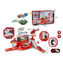 Автомийка 660 a-317 (18/2) звуки, підсвічування, металопластикова машинка, змінює колір від тепла, механічний підіймач, гелікоптер, наліпки, в коробці