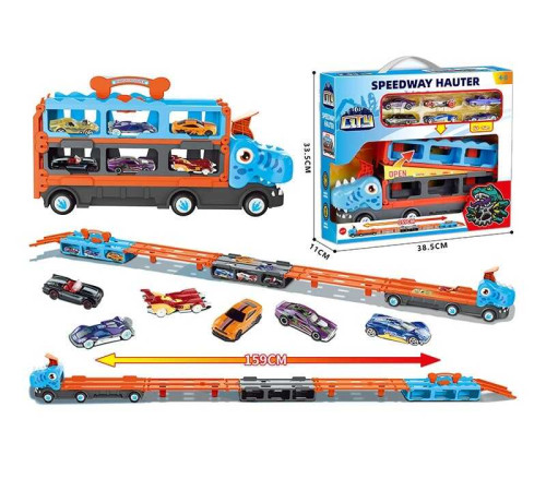 Машина GD 001 (16/2) запускач, 6 металопластикових машинок, трек трансформується, в коробці – в наличии! Купите сейчас у KAZKOVA