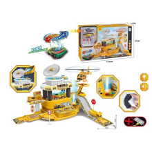 Автомийка 660 a-318 (18/2) звуки, підсвічування, металопластикова машинка, змінює колір від тепла, механічний підіймач, гелікоптер, наліпки, в коробці