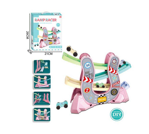 Трек 61 T 45 (96/2) 4 рівні, 4 машинки, наліпки, в коробці – в наличии! Купите сейчас у KAZKOVA