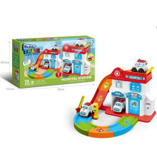 Трек 099-6 B (18) машинка, запускач, наліпки, в коробці