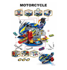 Трек A 003-4 (8/2) звуки, підсвічування, парогенератор, рухливі елементи, 6 металопластикових машинок, в коробці