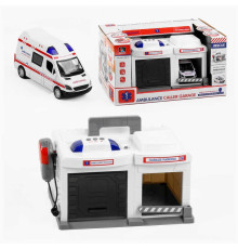 Гараж «Швидка допомога» CLM-557 (8) рація, світло, звук, в коробці