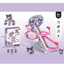 Трек 3319 (96) підсвічування, мелодія, 3 машинки, наліпки, в коробці