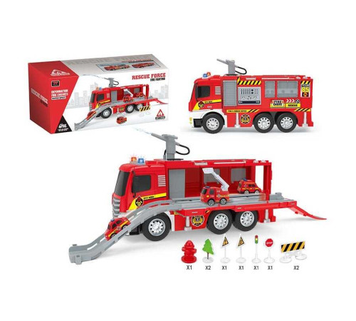 Трек 672 (24) “Пожежна машина”, пісні, мелодії, звуки, підсвічування, 4 металопластикові машинки, інерція, гумові шини, в коробці – в наличии! Купите сейчас у KAZKOVA Трек 672 (24) “Пожежна машина”, пісні, мелодії, звуки, підсвічування, 4 металопластикові машинки, інерція, гумові шини, в коробці – в наличии! Купите сейчас у KAZKOVA