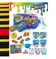 Автомийка SK 771 S (36) 2 металопластикові машинки, змінюють колір, рухливі елементи, пульверизатор, піпетка для водички, в коробці