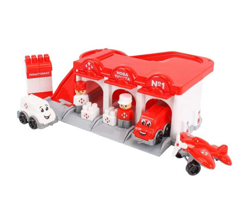 гр Паркінг 8454 (3) "Technok Toys", 2 машинки, літак, фігурки, будівельні елементи, в коробці – в наличии! Купите сейчас у KAZKOVA