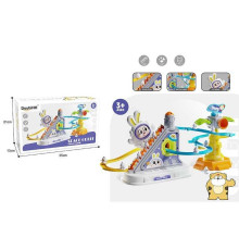 Трек 1026-87 (36) автоматичний підіймач, підсвічування, звук, гірки, 3 фігурки, в коробці