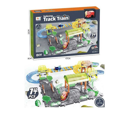 Трек 899-7 (18) 75 деталей, локомотив, в коробці – в наличии! Купите сейчас у KAZKOVA