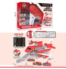 Парковка Y 2131 (36) "Пожежна техніка", 5 машинок, 3 - металопластикові, у коробці