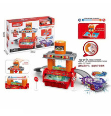 Автомийка 660 S 101 (48/2) машинка змінює колір, трек, контейнер та бак для води, аксесуари, наліпки, в коробці