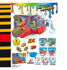 Автомийка SK 771 X (36) 2 металопластикові машинки, змінюють колір, рухливі елементи, пульверизатор, піпетка для водички, в коробці