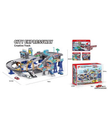 Трек 681 A (8) 2 рівні, автоматичний підіймач, 4 машинки, рухливі елементи, в коробці