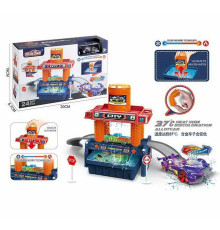 Автомийка 660 S 102 (48/2) машинка змінює колір, трек, контейнер та бак для води, аксесуари, наліпки, в коробці