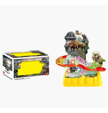 Трек 0912-2 (96/2) “Динозаври”, підіймач на батарейках, музика, підсвітка, 3 фігурки, автоматичний підіймач, в коробці