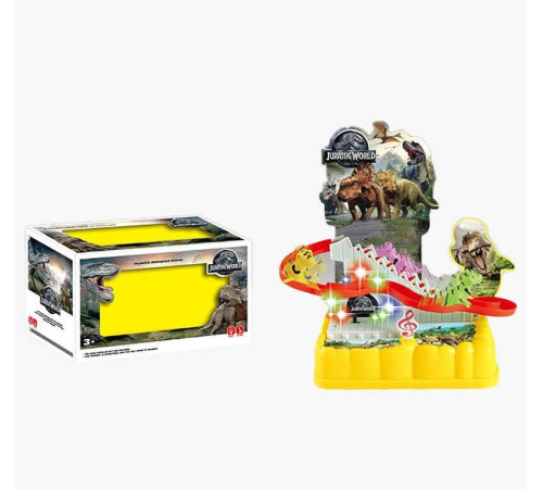 Трек 0912-2 (96/2) “Динозаври”, підіймач на батарейках, музика, підсвітка, 3 фігурки, автоматичний підіймач, в коробці – в наличии! Купите сейчас у KAZKOVA