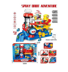 Трек JP 588-71 (6) звуки, підсвічування, 6 моделей - вагончиків, рухливі елементи, в коробці