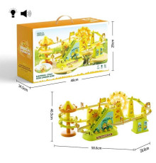 Трек 693-1 A (18) автоматичний принцип роботи, підсвічування, музика, беззвучний режим, автоматичний підіймач, колесо, 6 каченят, аксесуари, наліпки, в коробці