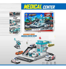 Станція швидкої допомоги MH 648 (48/2) металопластикова машинка, 22 елементи, аксесуари, наліпки, в коробці