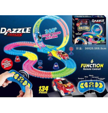 Автотрек на радіокеруванні 136 (36/2) світло, звук, 134 деталі, в коробці