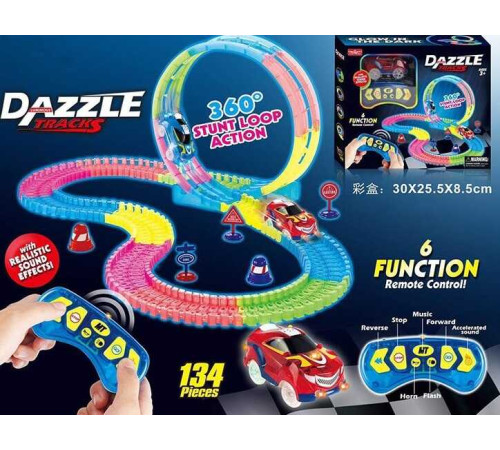 Автотрек на радіокеруванні 136 (36/2) світло, звук, 134 деталі, в коробці – в наличии! Купите сейчас у KAZKOVA