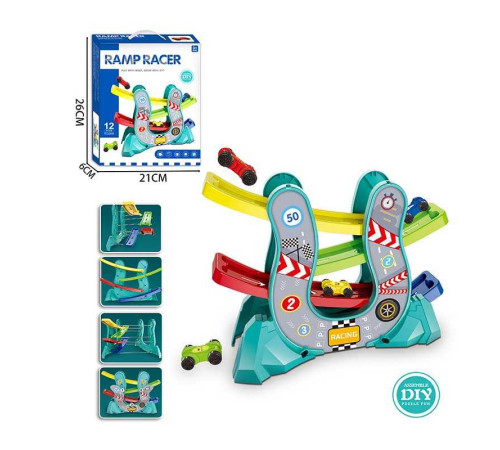 Трек 61 T 44 (96/2) машинки, 4 рівні, в коробці – в наличии! Купите сейчас у KAZKOVA