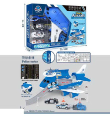 Парковка Y 2133 (36) "Поліція", 4 машинки металопластик, у коробці