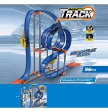 Трек магнітний 679-616 B (24/2) 56 елементів, машинка з інерцією, в коробці