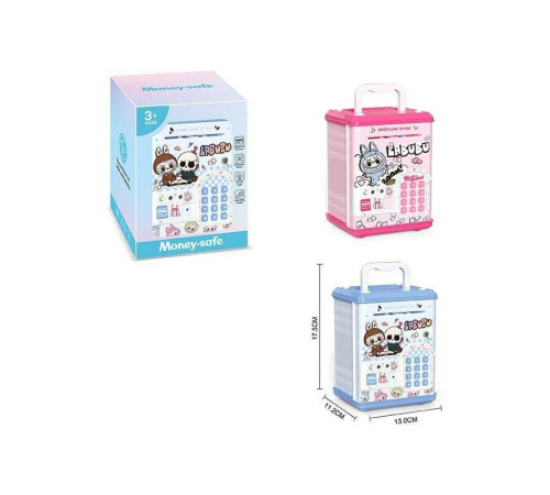 Сейф WF 3015 BU (72/2) 2 кольори, герой, звуки, підсвічування, карта, іграшкові гроші, в коробці