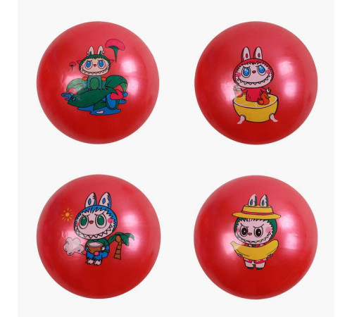 М`яч гумовий C 70962 (600) діаметр 18 см, у пакеті, ВИДАЄТЬСЯ ТІЛЬКИ МІКС ВИДІВ