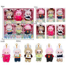 Набір героїв JZ 774 A10 (40/2) ЦІНА ЗА 6 ШТУК, висота 14 см, брелки, рухливі кінцівки та голова, знімний одяг, карабін, в коробці