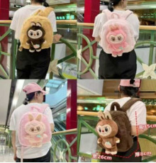 Рюкзак M 18939 (100) герой, розмір - 26х8х35 см, 1 відділення, на блискавці, м’яке хутро, текстильна петля, регульовані лямки, синтепон, рухомі елементи, в пакеті, ВИДАЄТЬСЯ ТІЛЬКИ МІКС ВИДІВ