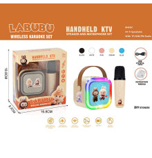 Караоке K 12 A (120/2) 1 мікрофон, вбудований акумулятор, Bluetooth, слот для TF-Card, роз’єм type-С, AUX, мінус на колонці, зміна голосу, регулювання гучності та підсвічування, в коробці, ВИДАЄТЬСЯ ТІЛЬКИ МІКС ВИДІВ